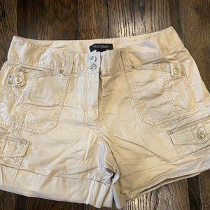 White House Black Market Tan / Khaki shorts size 8